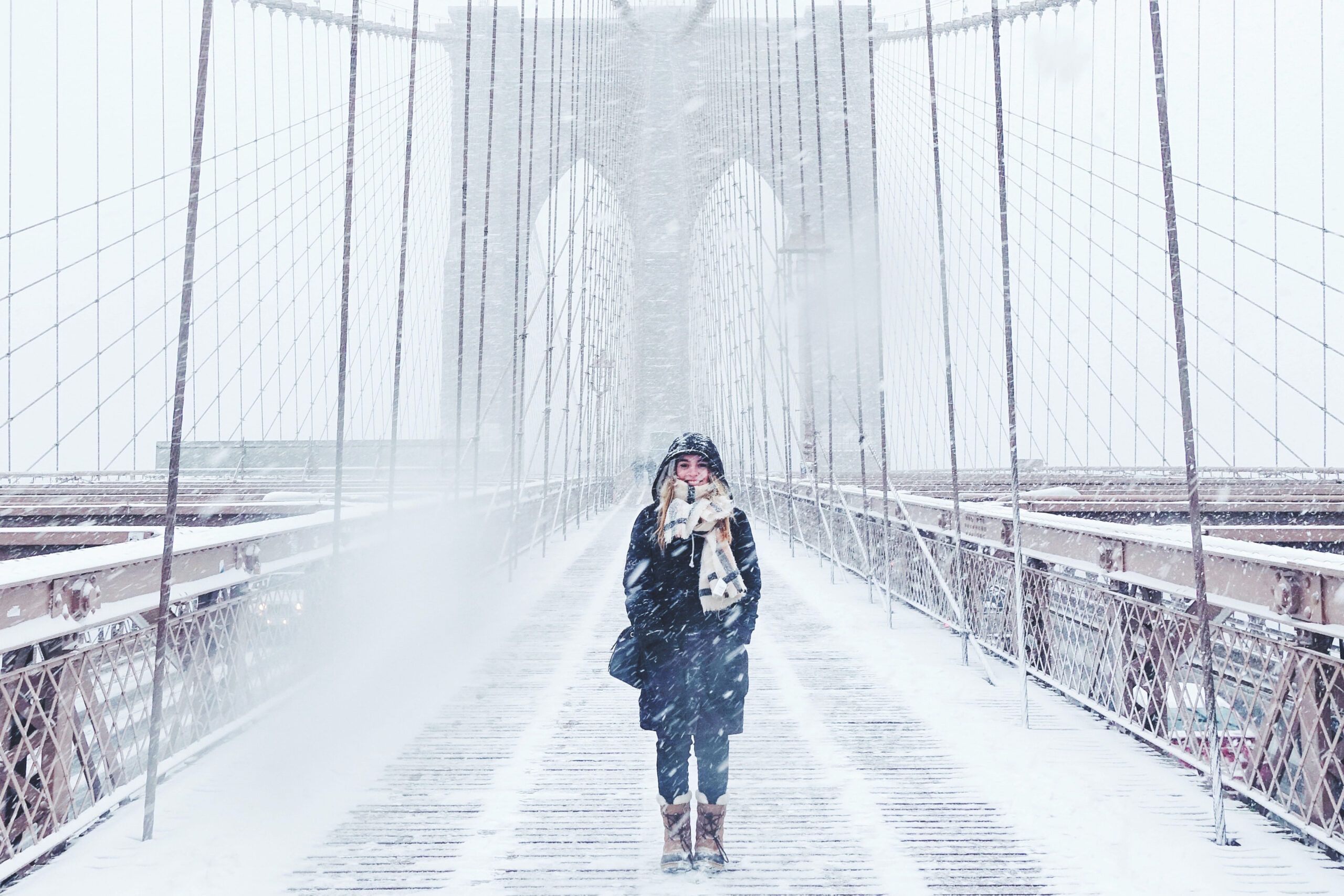 Woman in winter